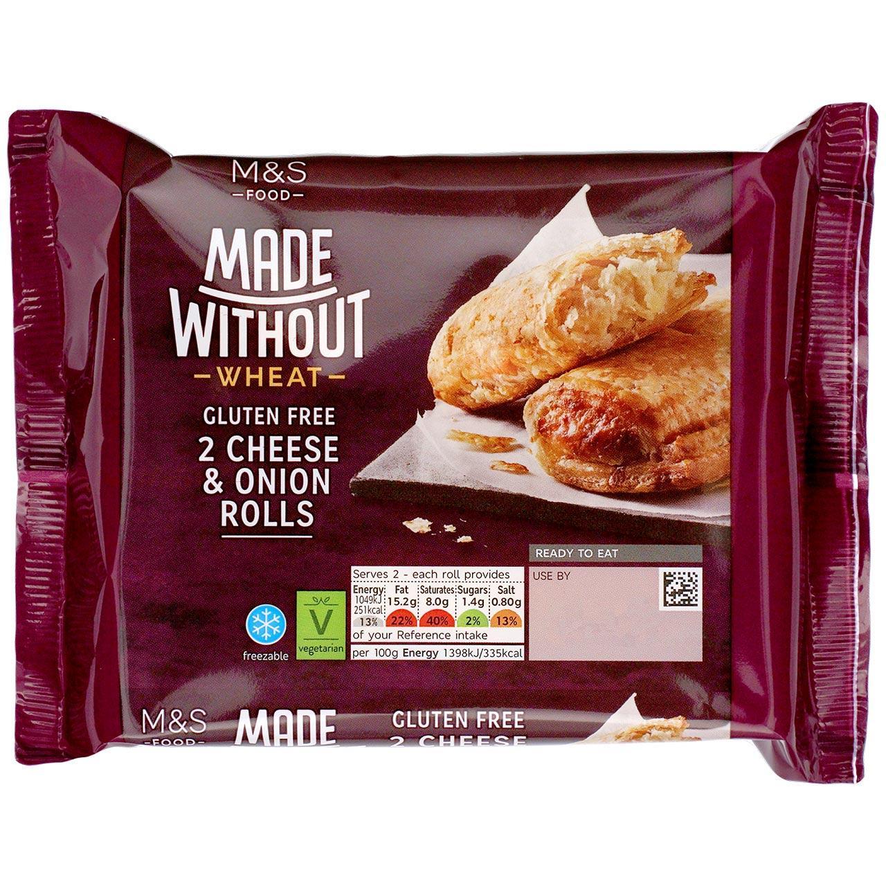 M&S Made Without Cheese & Onion Rolls