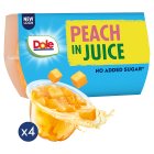 Dole Peaches In Juice Fruit Fruits Snacks 4 x 113g