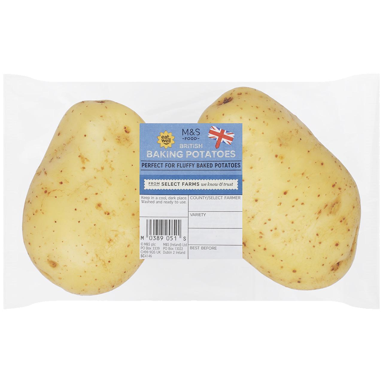 M&S 2 Baking Potatoes