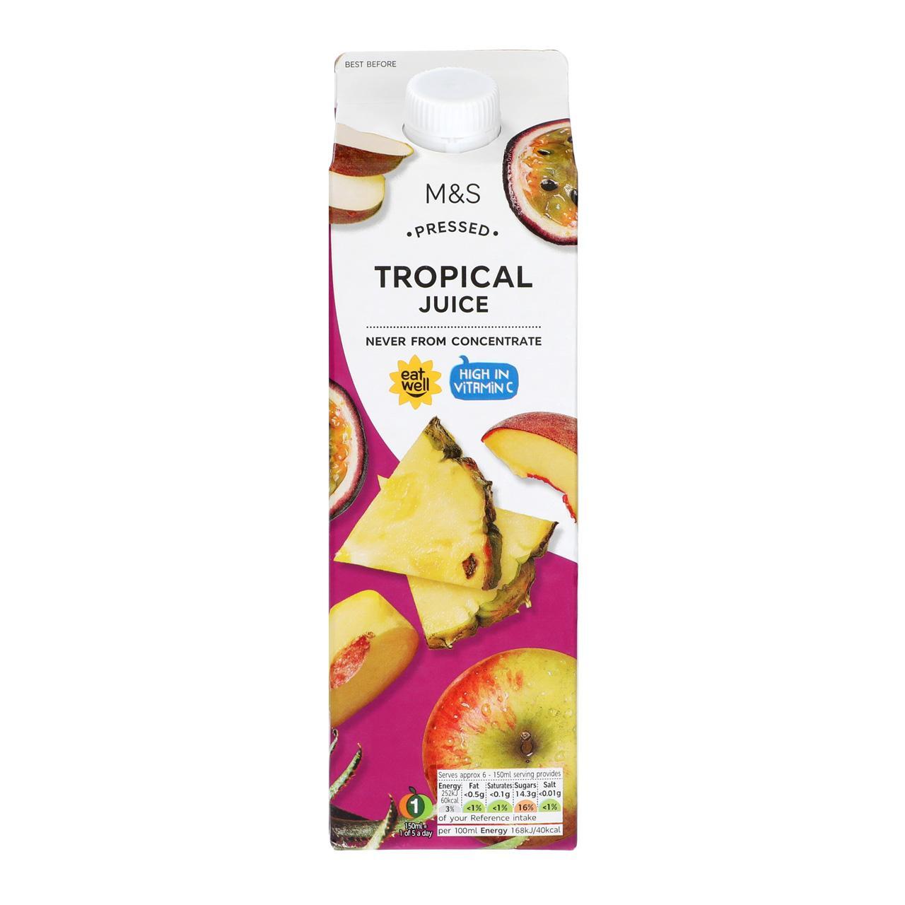 M&S Pressed Tropical Juice