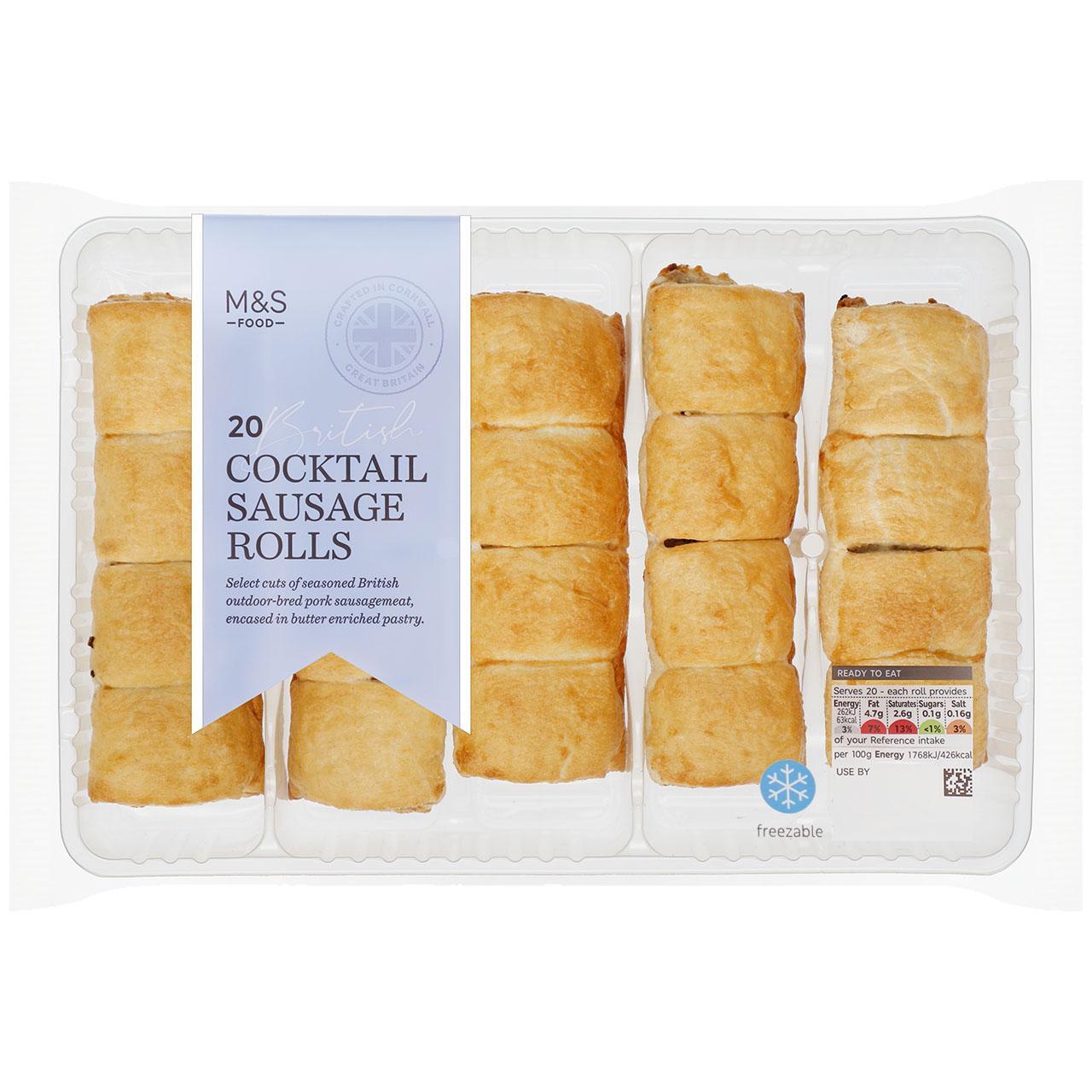 M&S 20 Cocktail Sausage Rolls