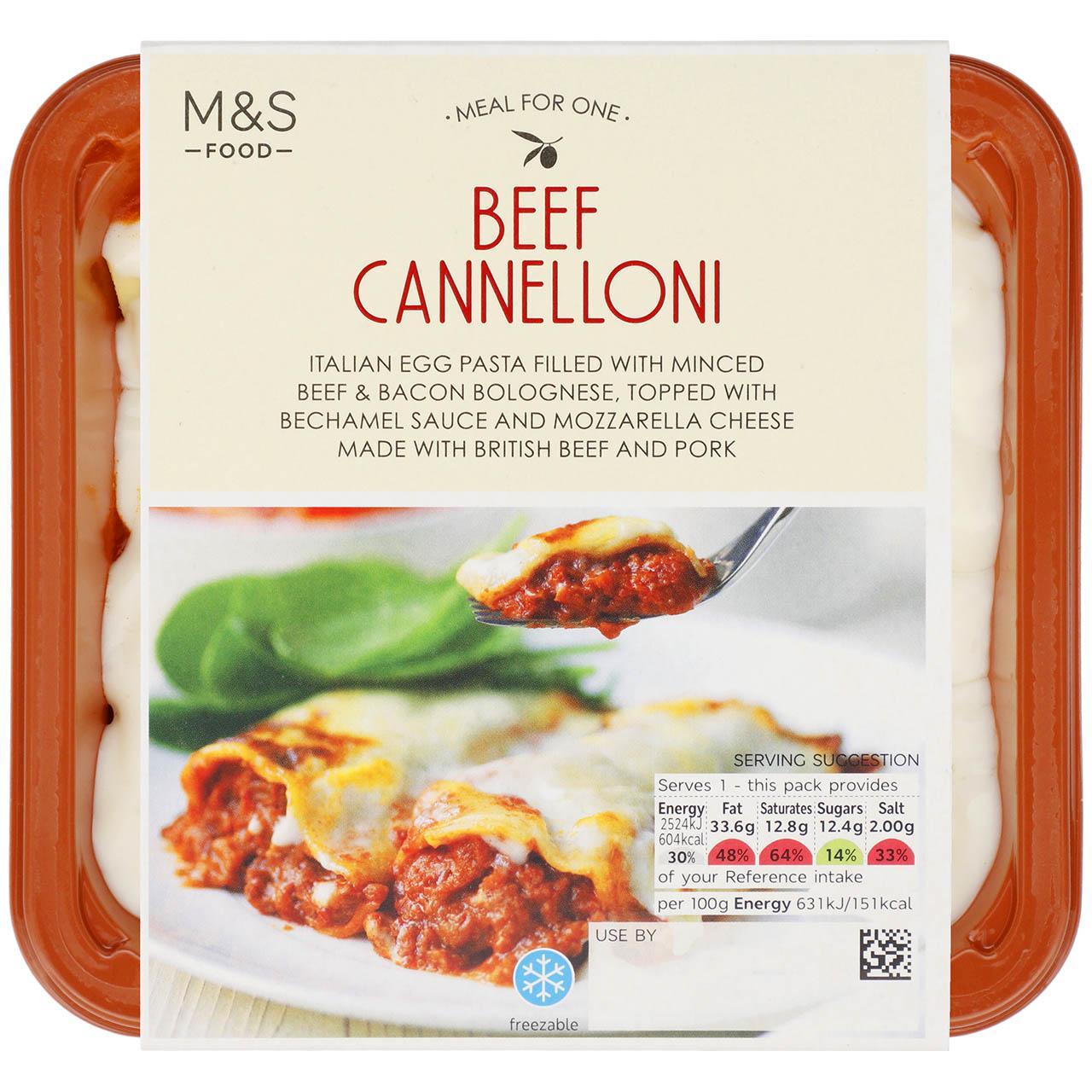 M&S Beef Cannelloni