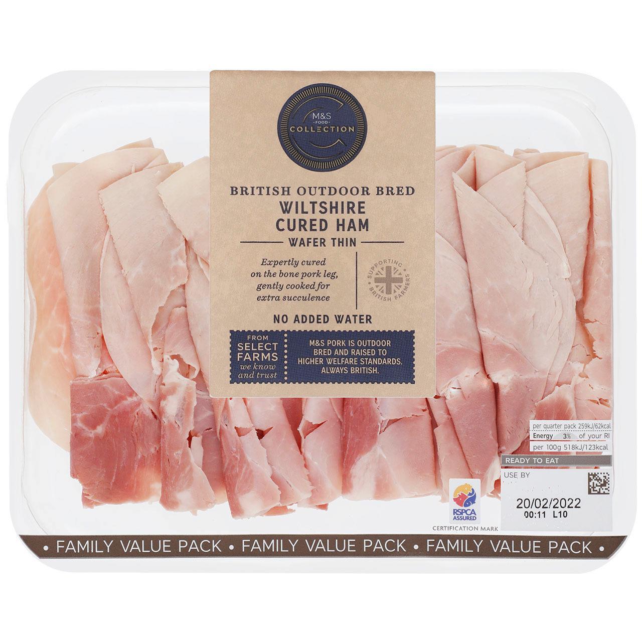 M&S British Wiltshire Cured Ham Family Pack