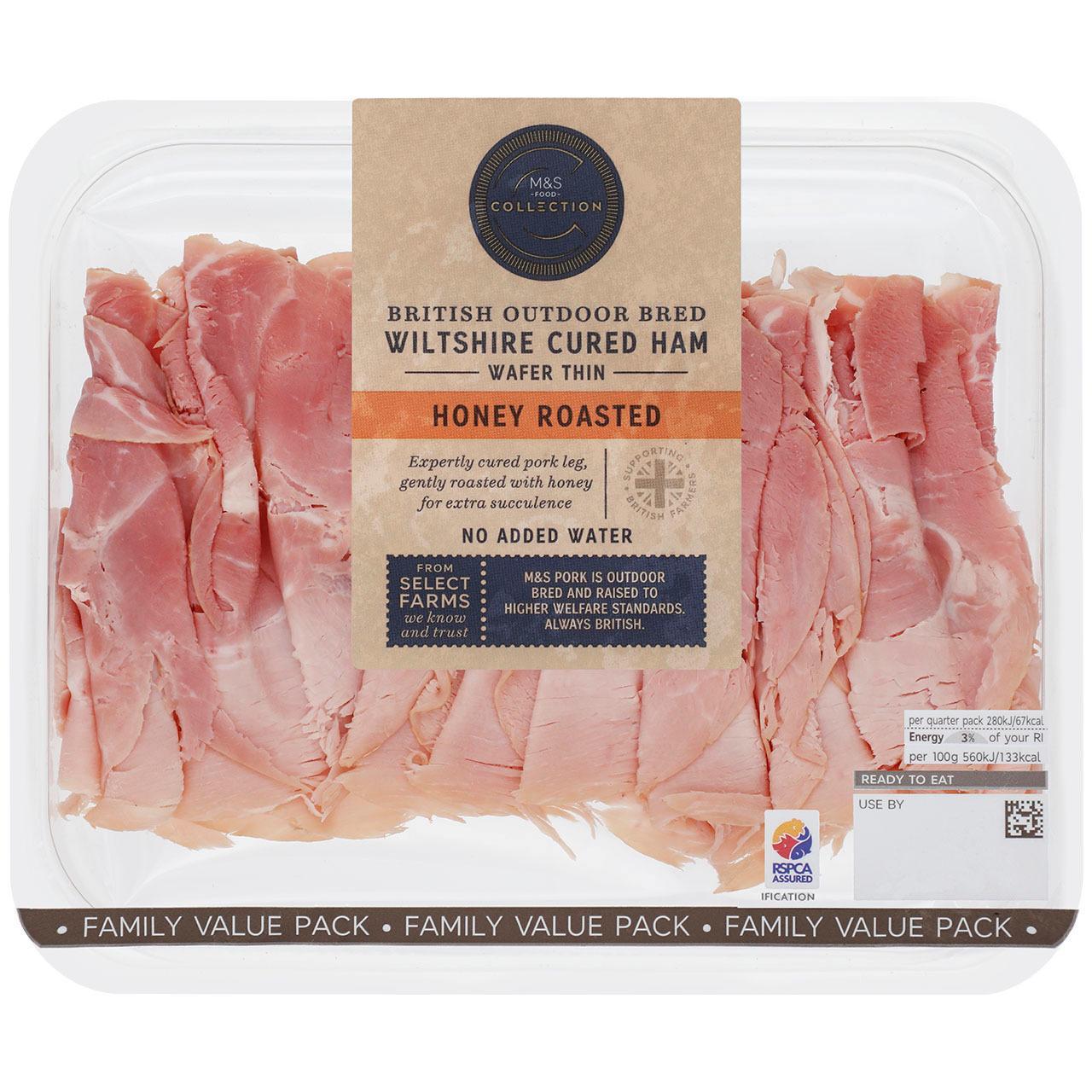 M&S British Wiltshire Cured Honey Roast Ham Family Pack