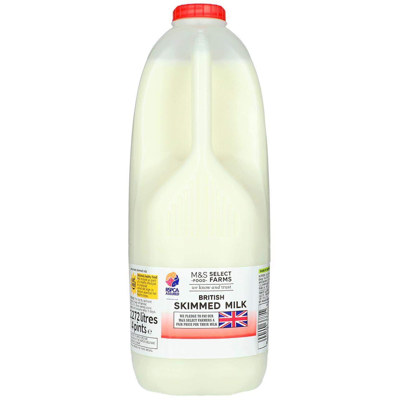 Tesco British Semi Skimmed Milk 2.272L, 4 Pints - Tesco Groceries