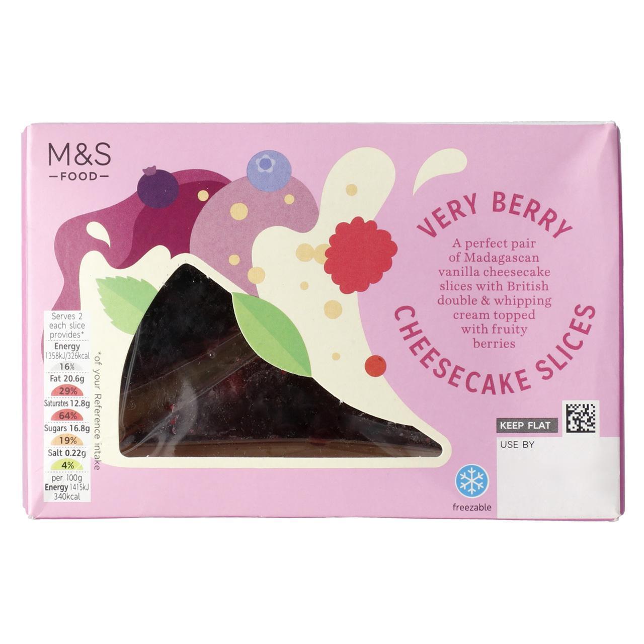 M&S Very Berry Cheesecake Slices