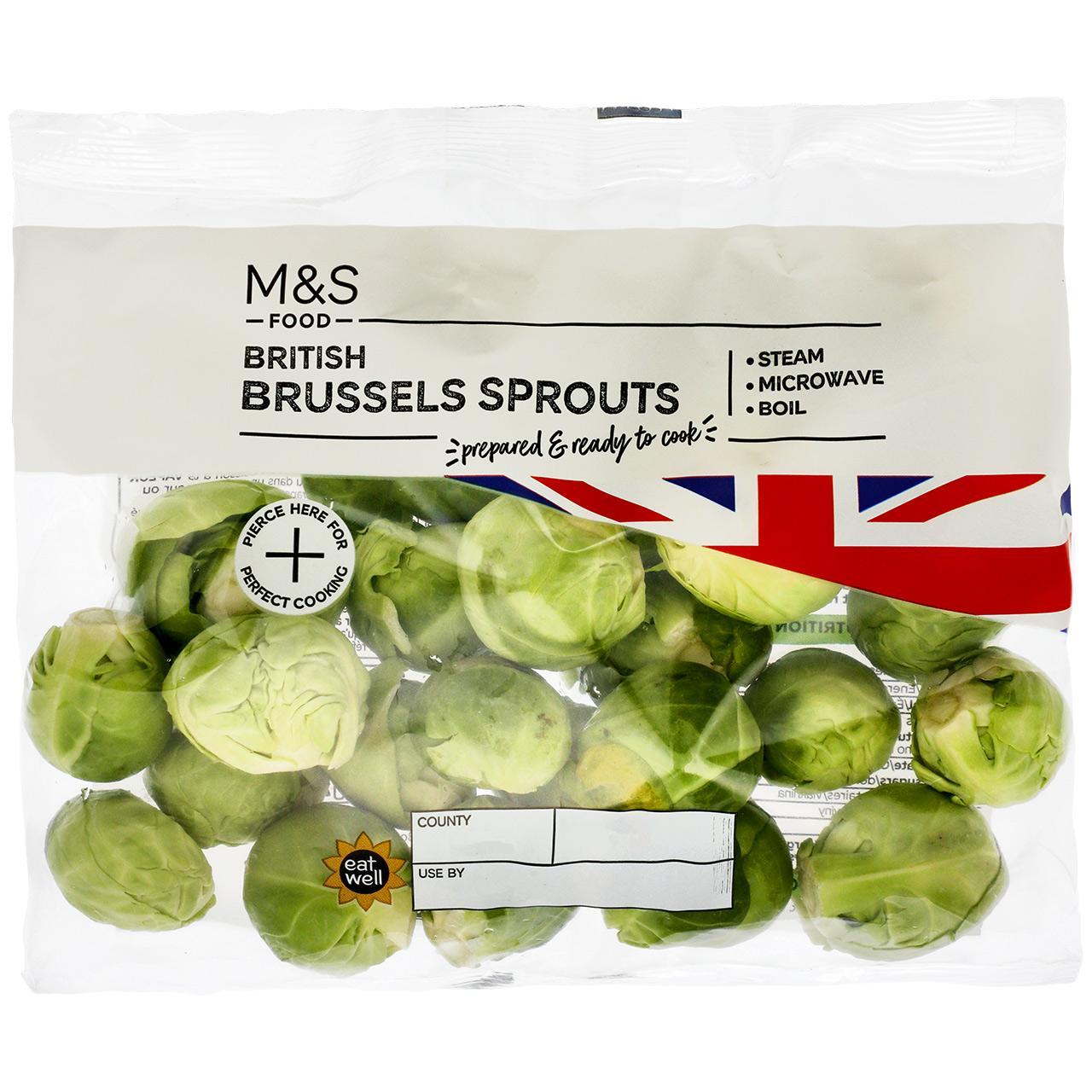 M&S British Prepared Brussels Sprouts