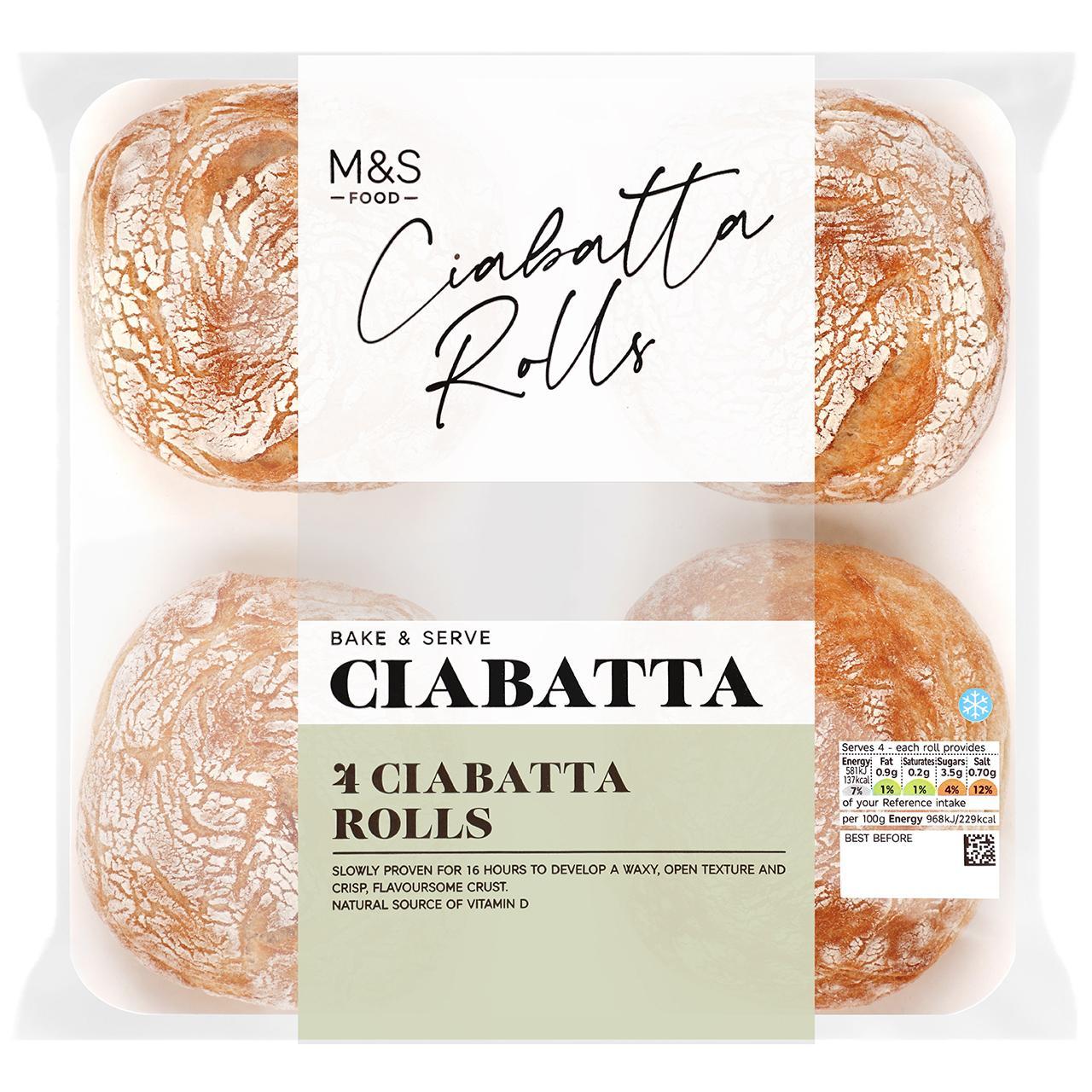 M&S Ciabatta Rolls