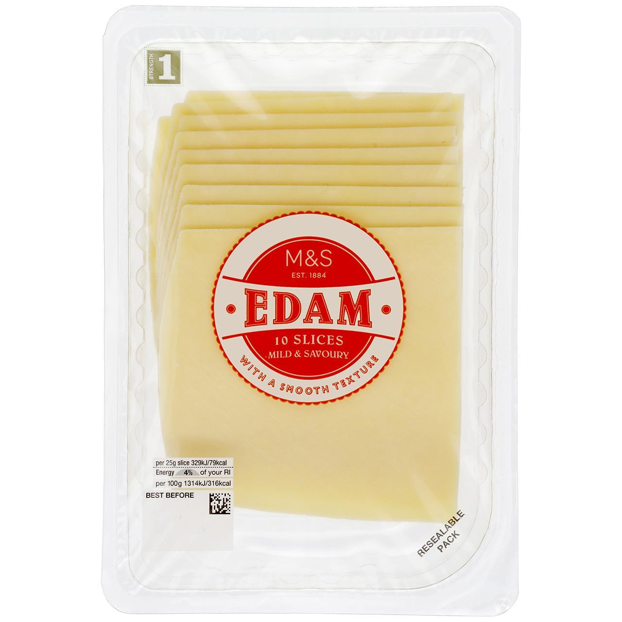 M&S Sliced Edam Cheese 10 Slices