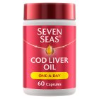 Seven Seas Cod Liver Oil One A Day Omega-3 Fish Oil & Vitamin D 60 Caps 60 per pack