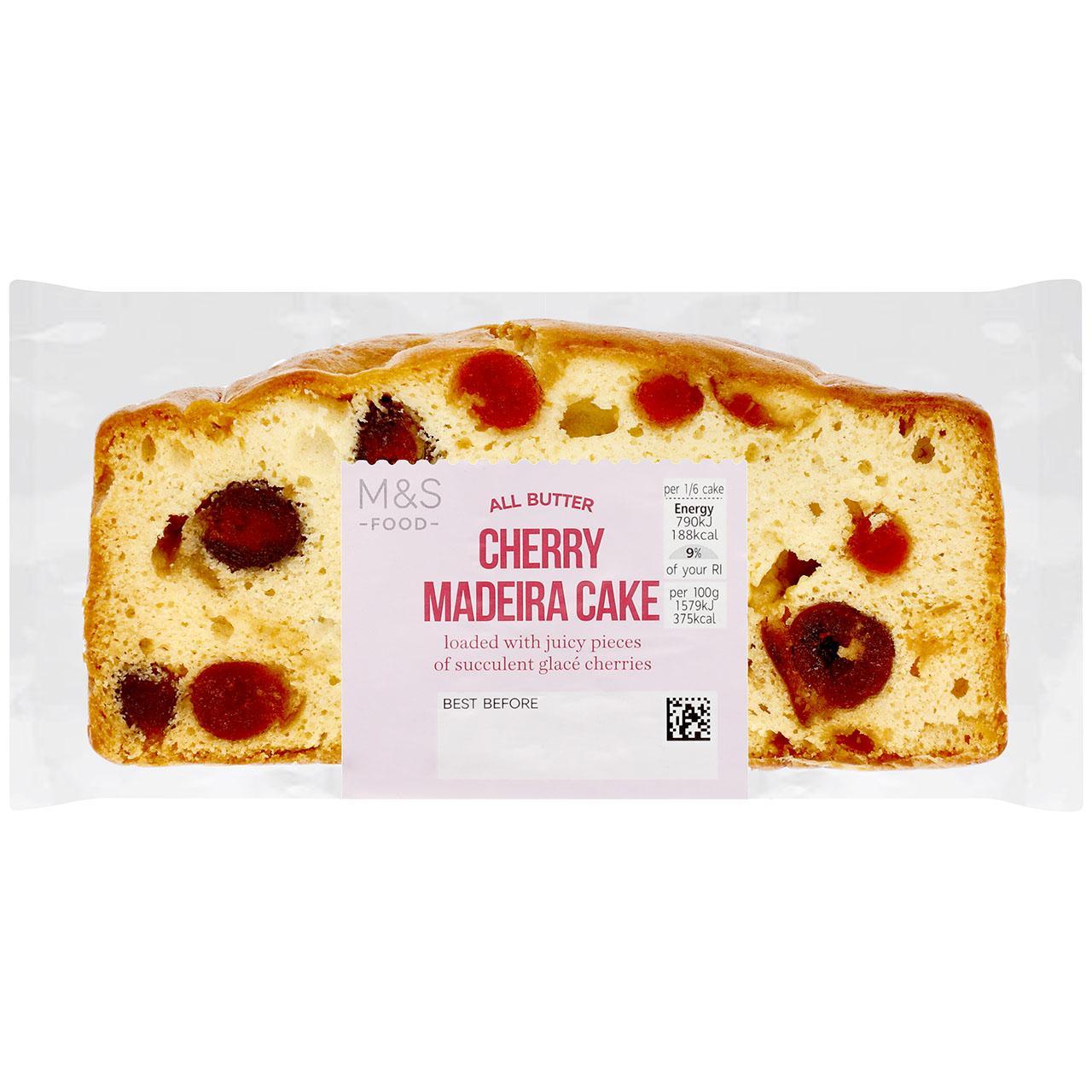 M&S Glace Cherry Madeira Cake