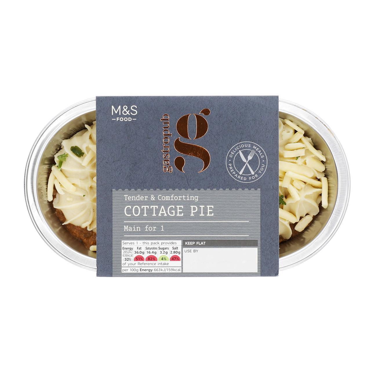 M&S Gastropub Cottage Pie for One