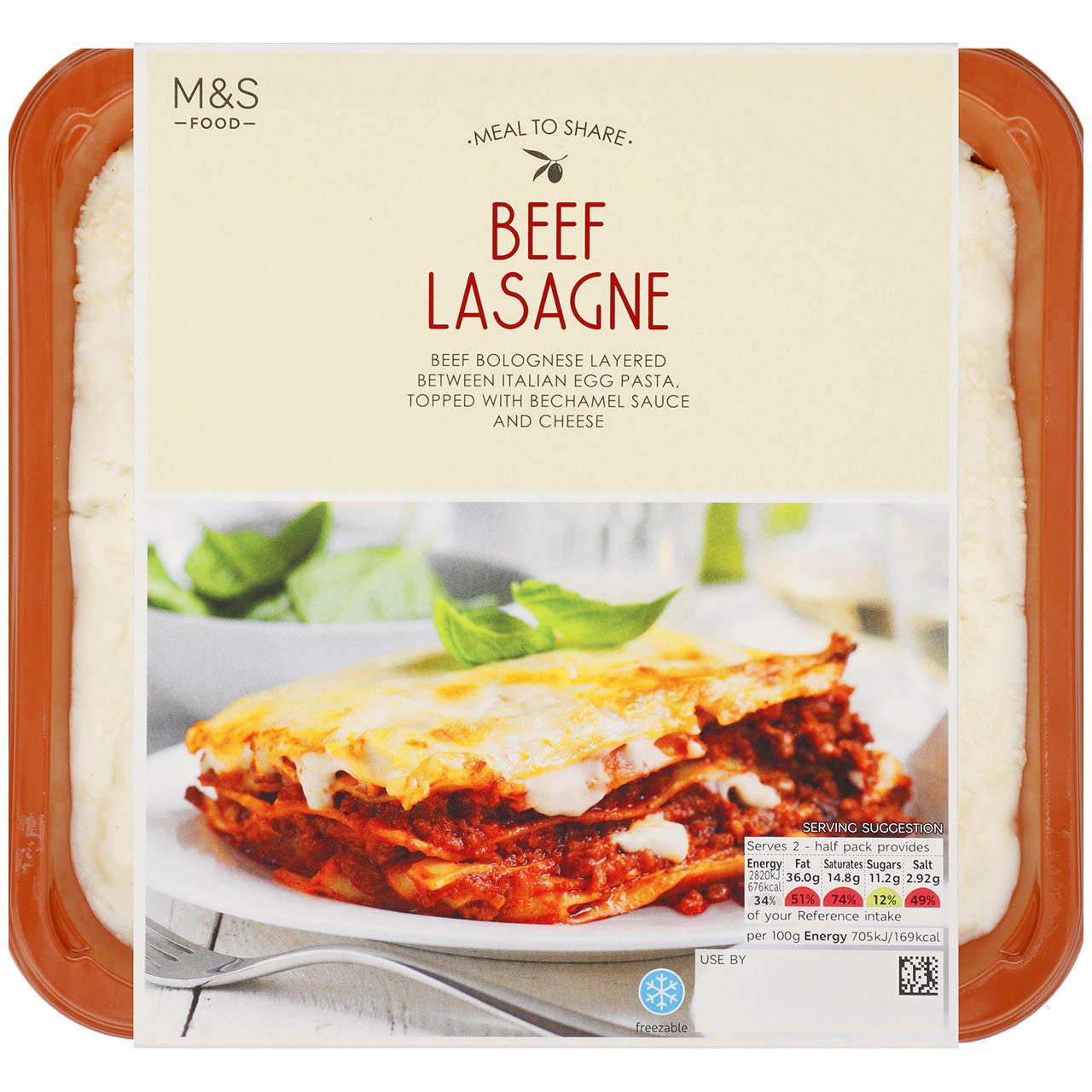 M&S Beef Lasagne for Two