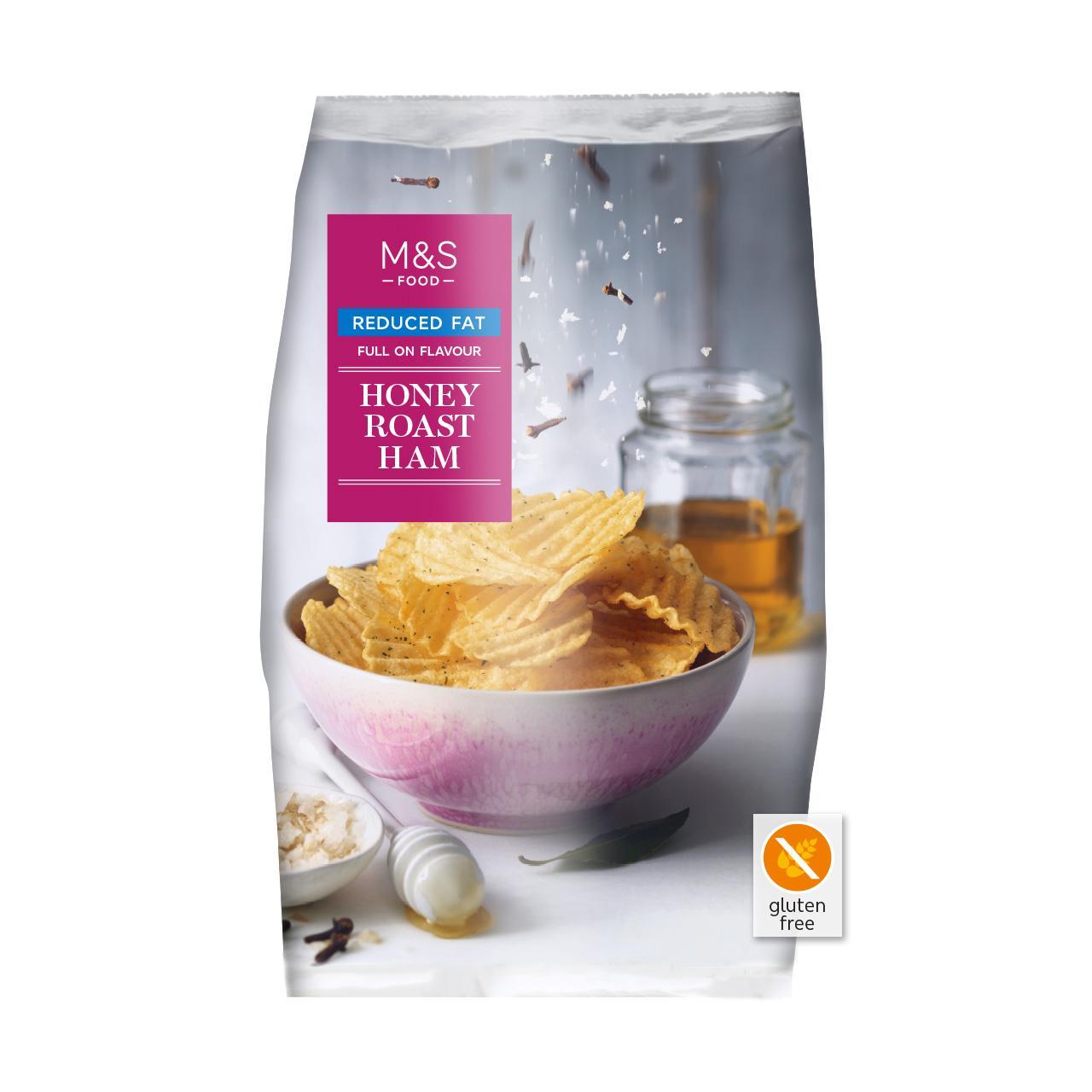 M&S Reduced Fat Honey Roast Ham Crisps