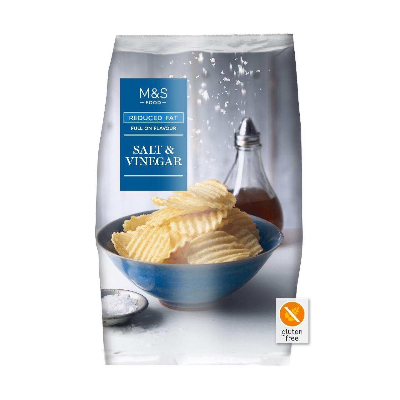 M&S Reduced Fat Salt & Vinegar Crisps