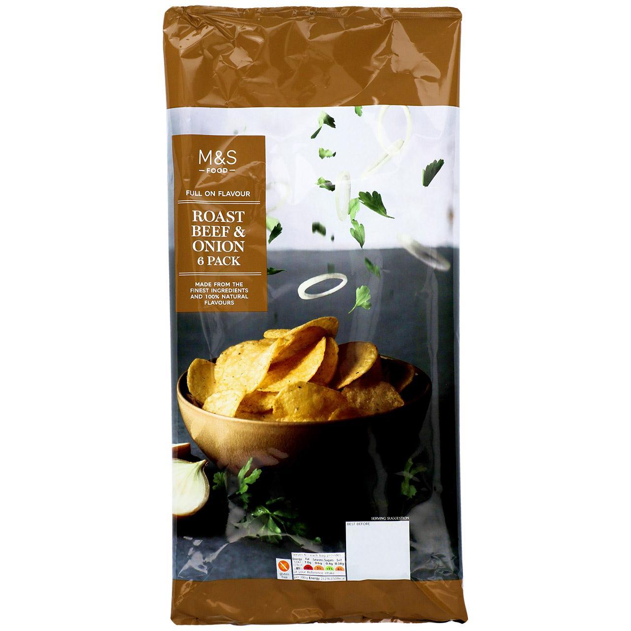 M&S Roast Beef & Onion Crisps