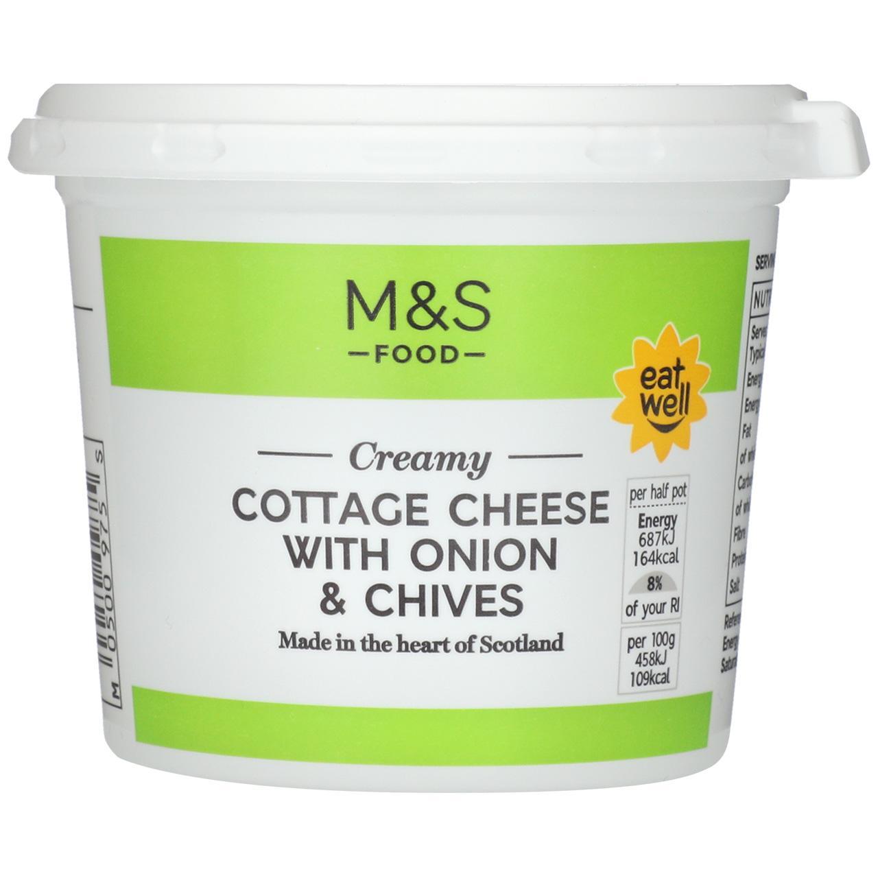 M&S Cottage Cheese with Onion & Chives