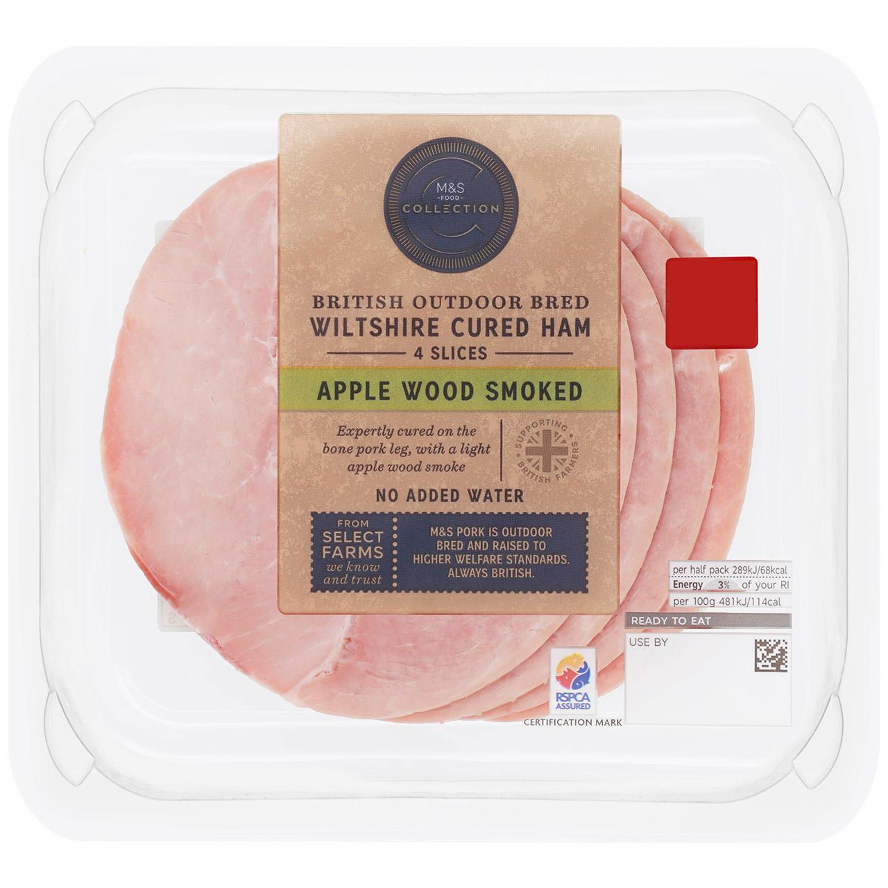 M&S British Wiltshire Cured Apple Wood Smoked Ham