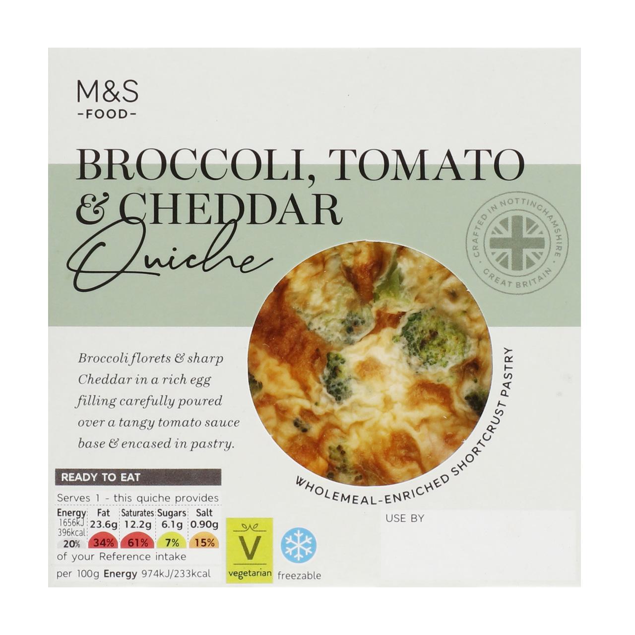 M&S Broccoli, Cheese & Tomato Quiche