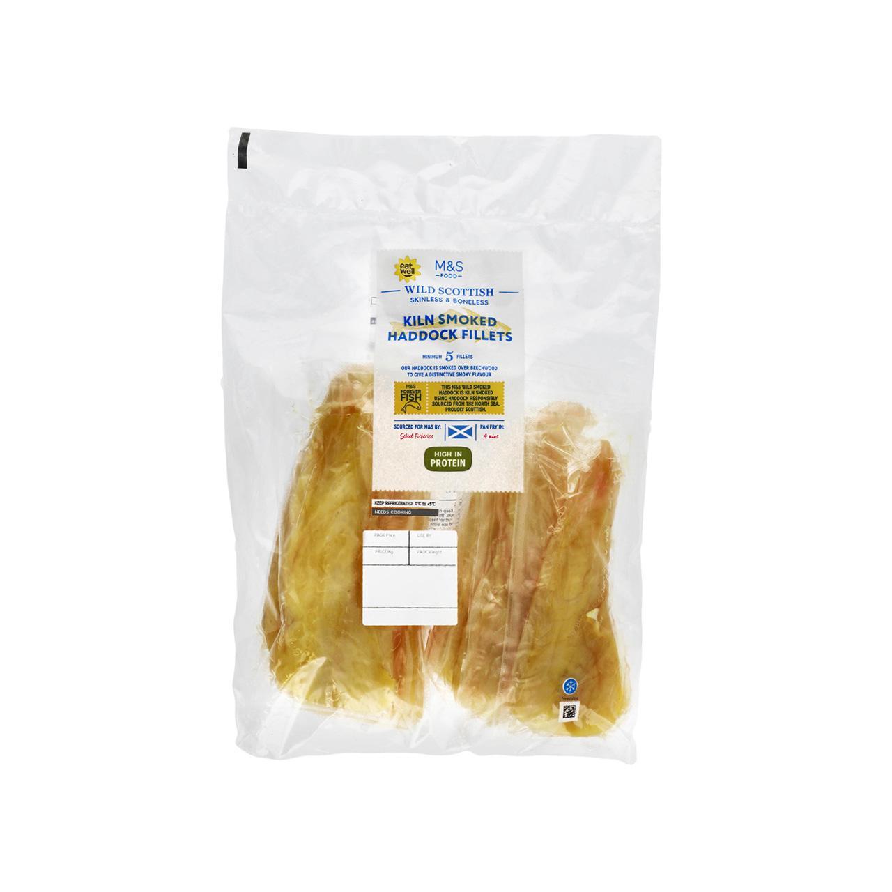 M&S Skinless & Boneless Kiln Smoked Haddock Fillets