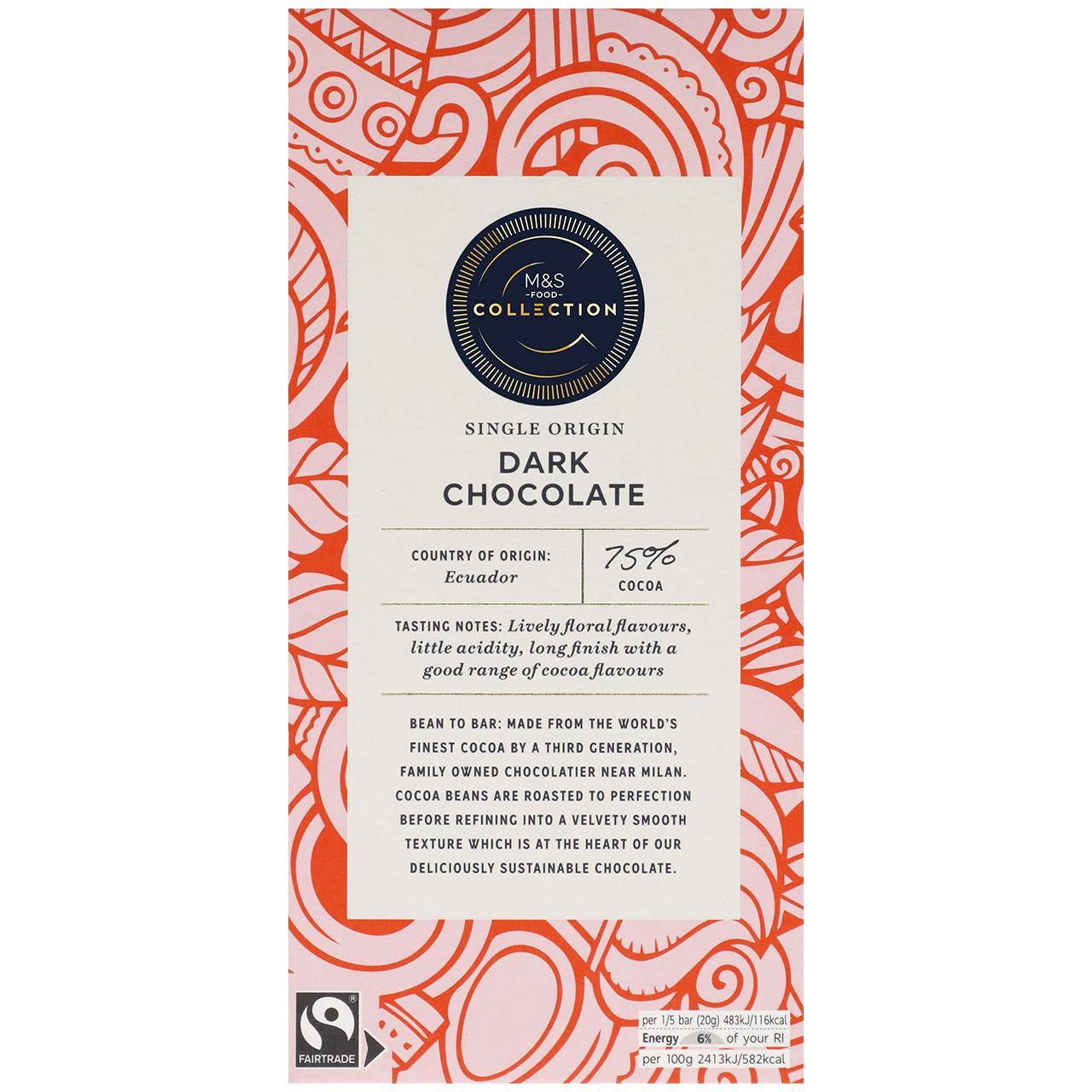 M&S Collection 75% Ecuadorian Dark Chocolate