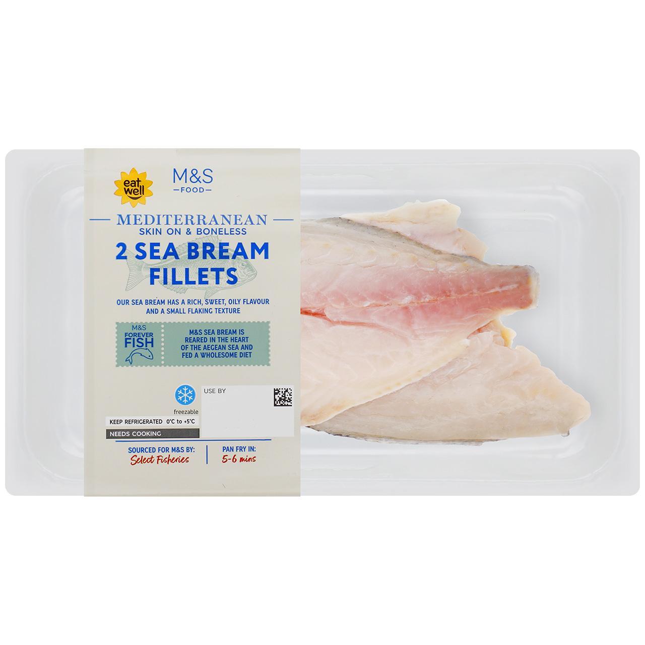 M&S 2 Mediterranean Sea Bream Fillets