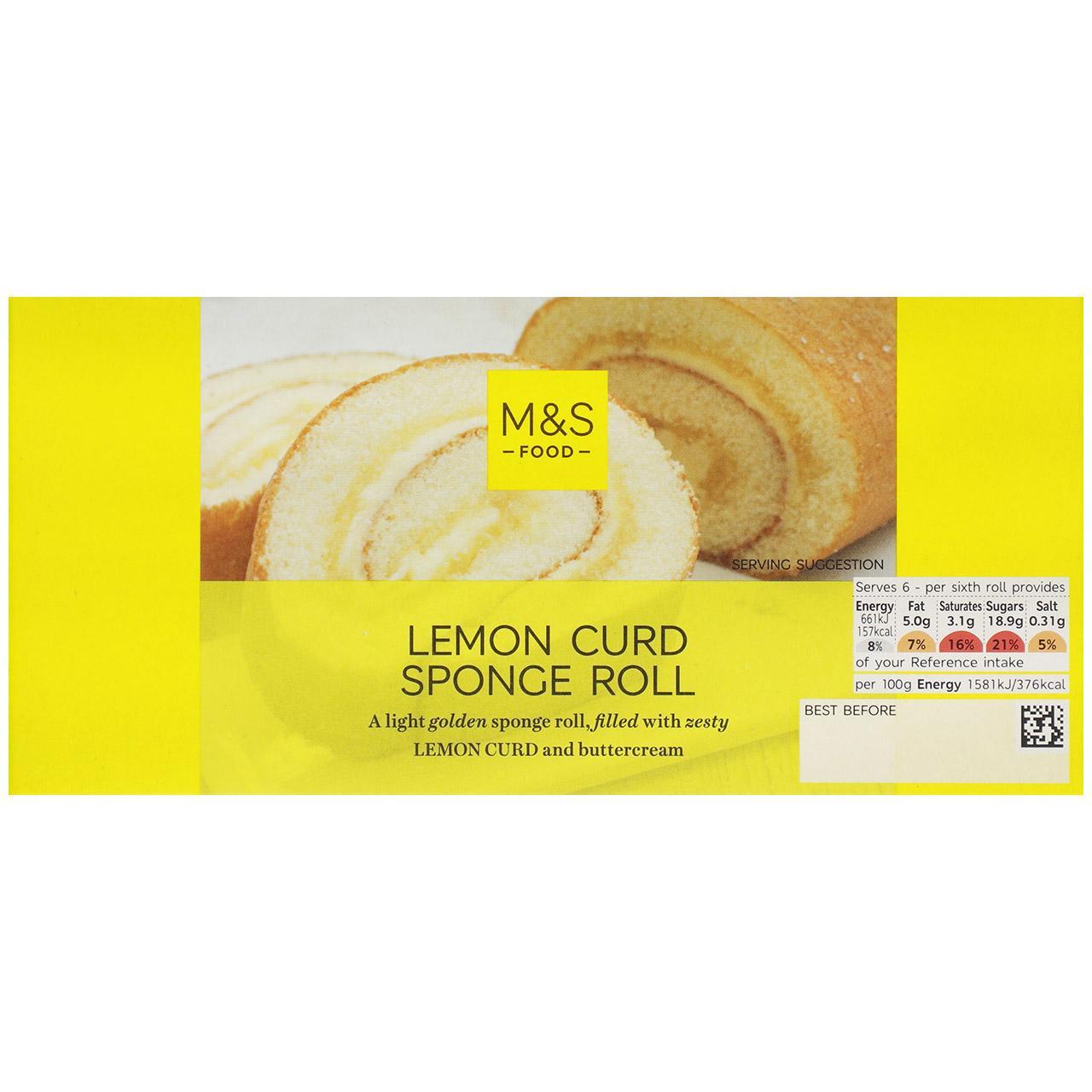 M&S Lemon Curd Sponge Roll