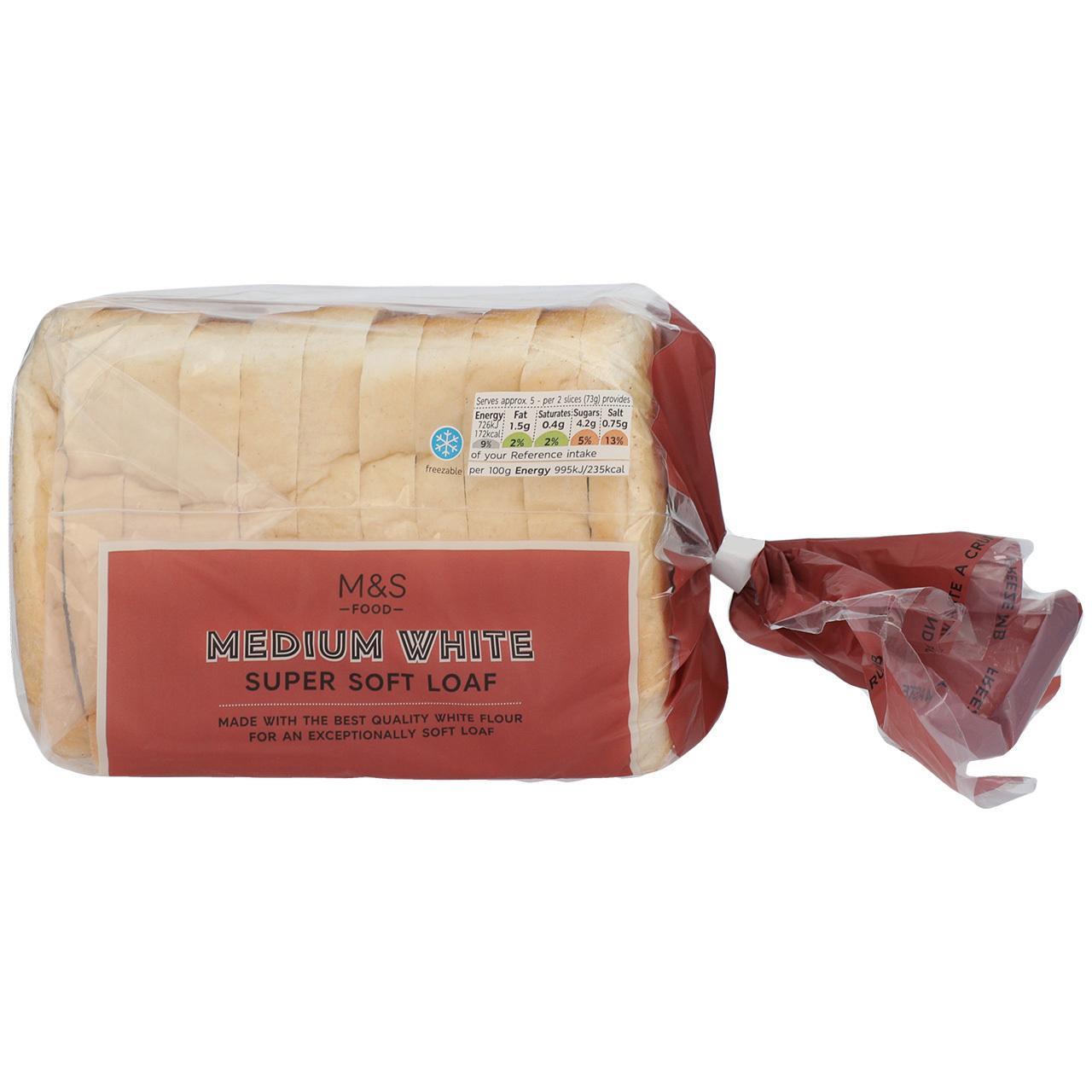 M&S Super Soft White Medium Sliced Bread Loaf