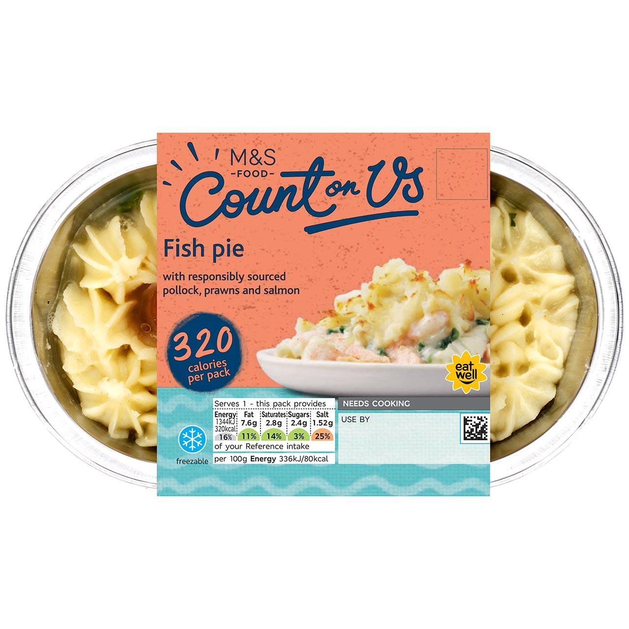 M&S Count On Us Fish Pie