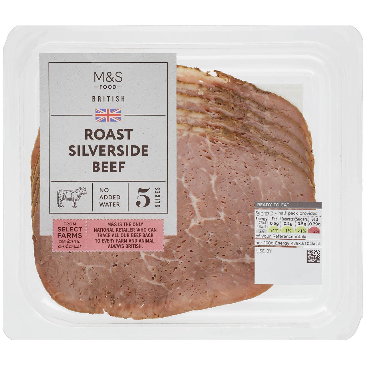 M&S British Wafer Thin Roast Silverside Beef