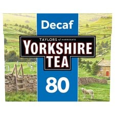 Yorkshire Decaffeinated 80 Teabags 250G