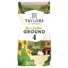 Taylors Rich Italian Roast Ground Coffee 200G