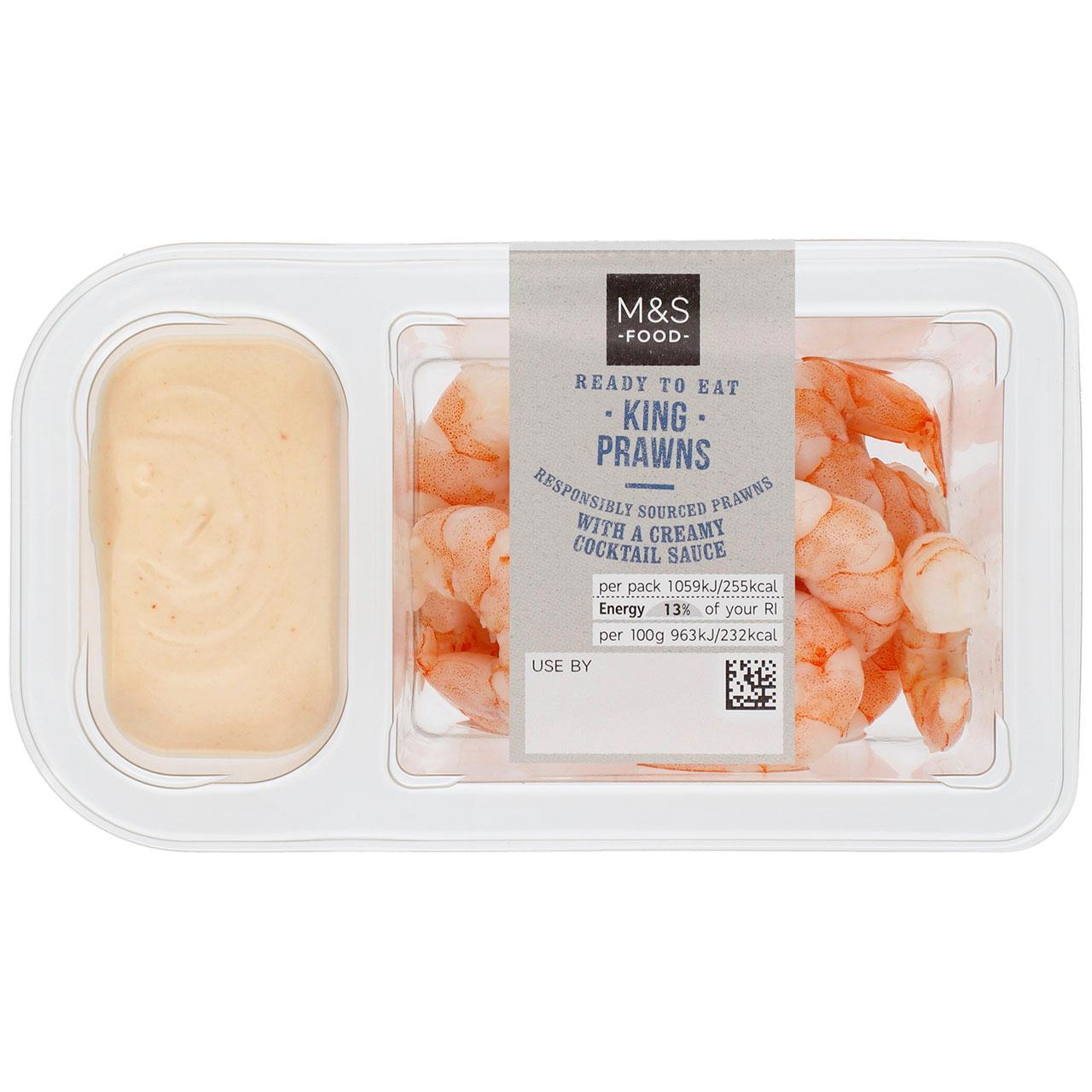 M&S King Prawns with a Cocktail Sauce