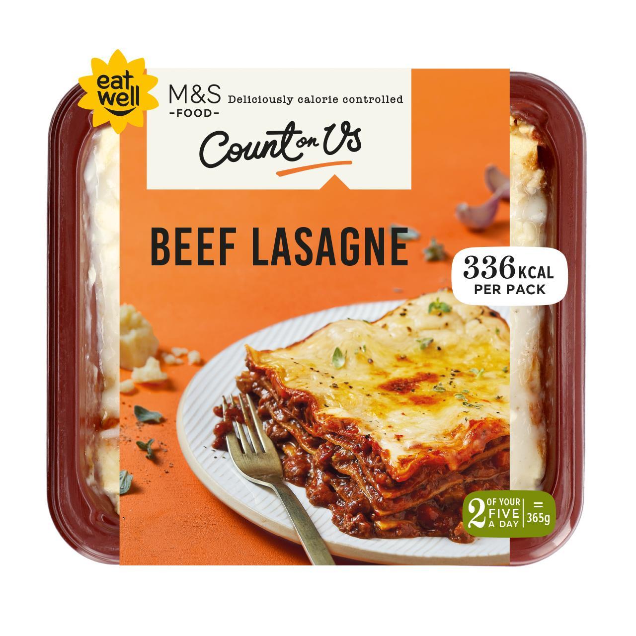 M&S Count On Us Beef Lasagne