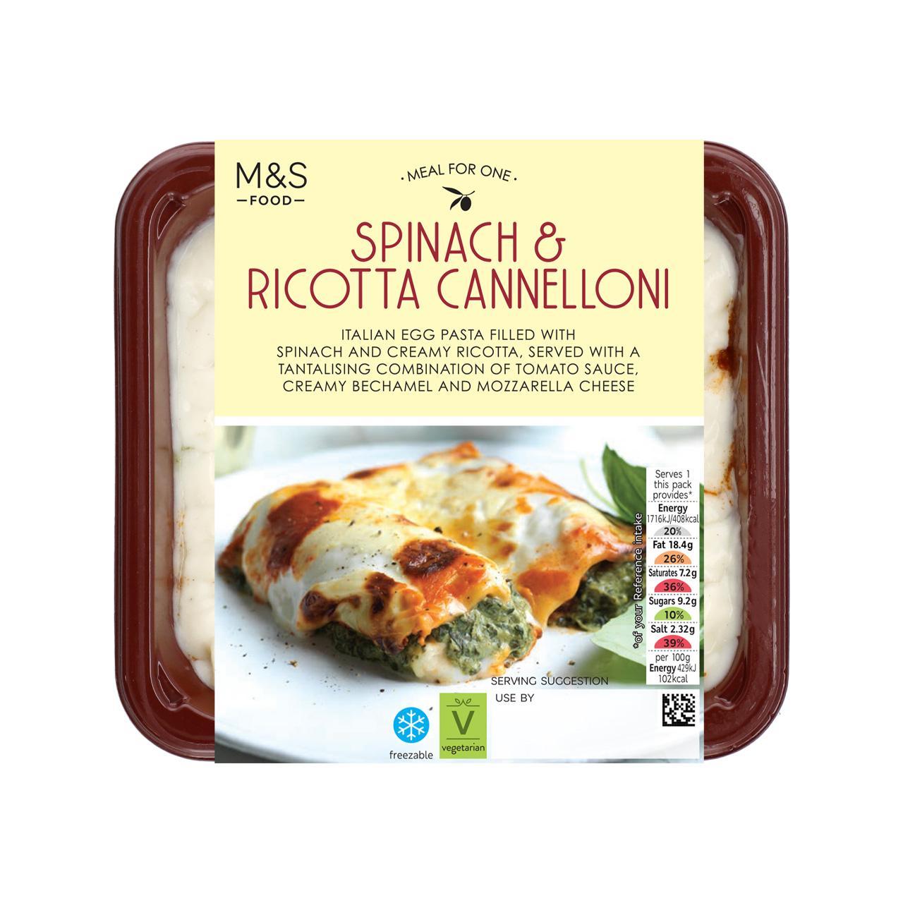 M&S Spinach & Ricotta Cannelloni