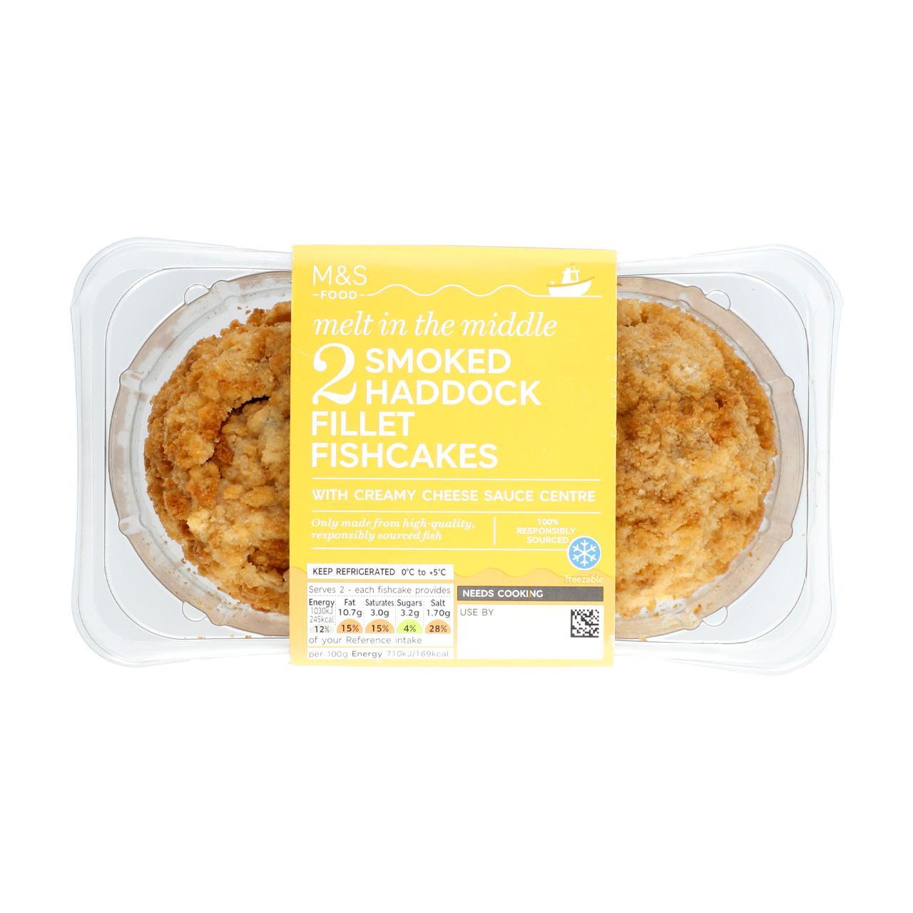 M&S 2 Smoked Haddock Fishcakes Melt in the Middle