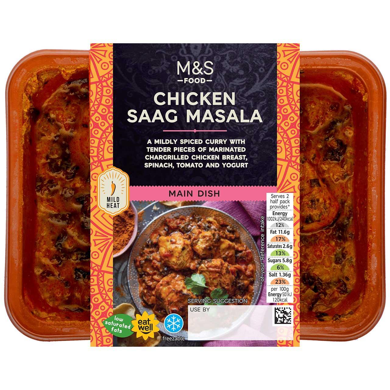 M&S Chicken Saag Masala