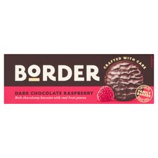 Border Dark Chocolate Raspberry Biscuits 150g