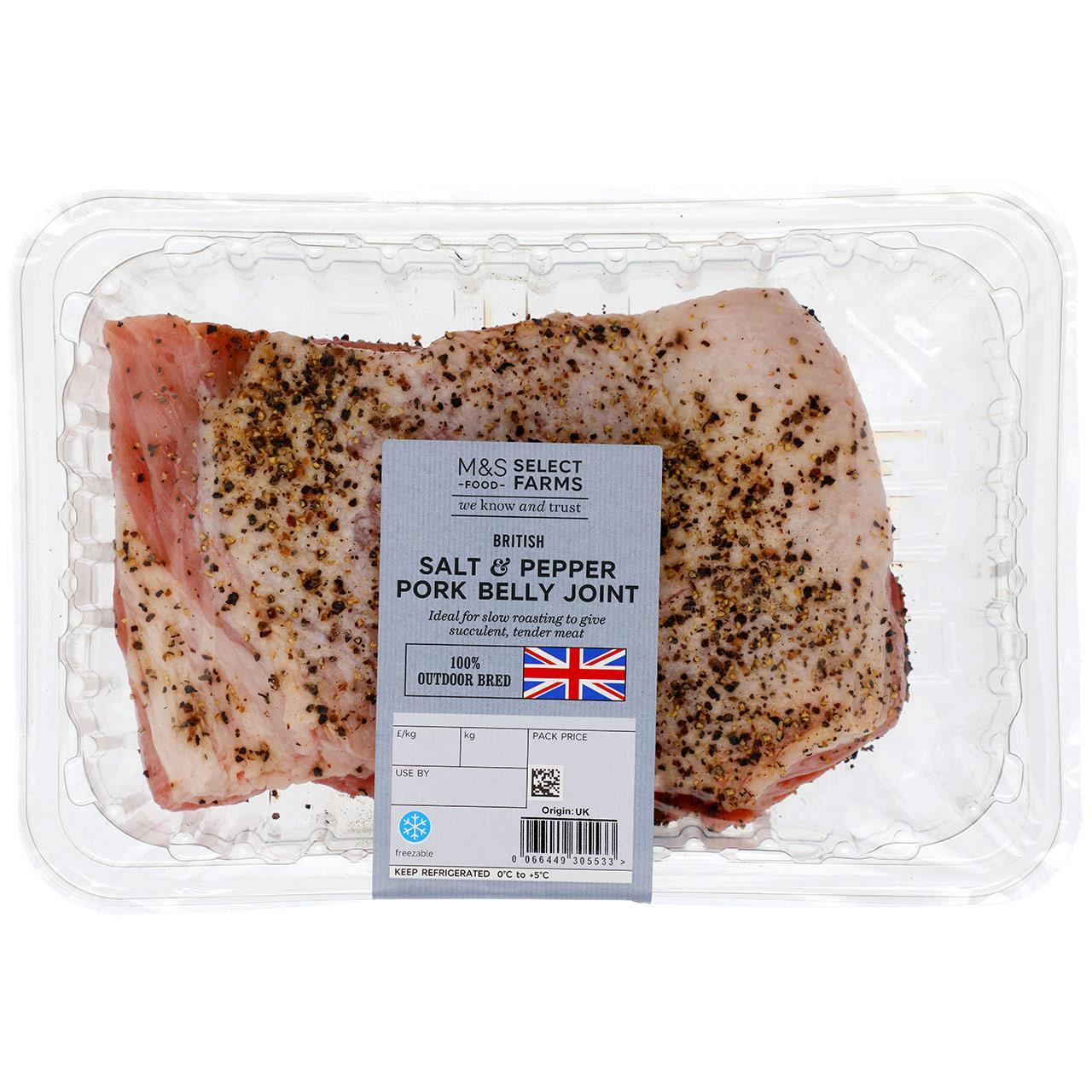 M&S Heritage Gold British Salt & Pepper Pork Belly Joint