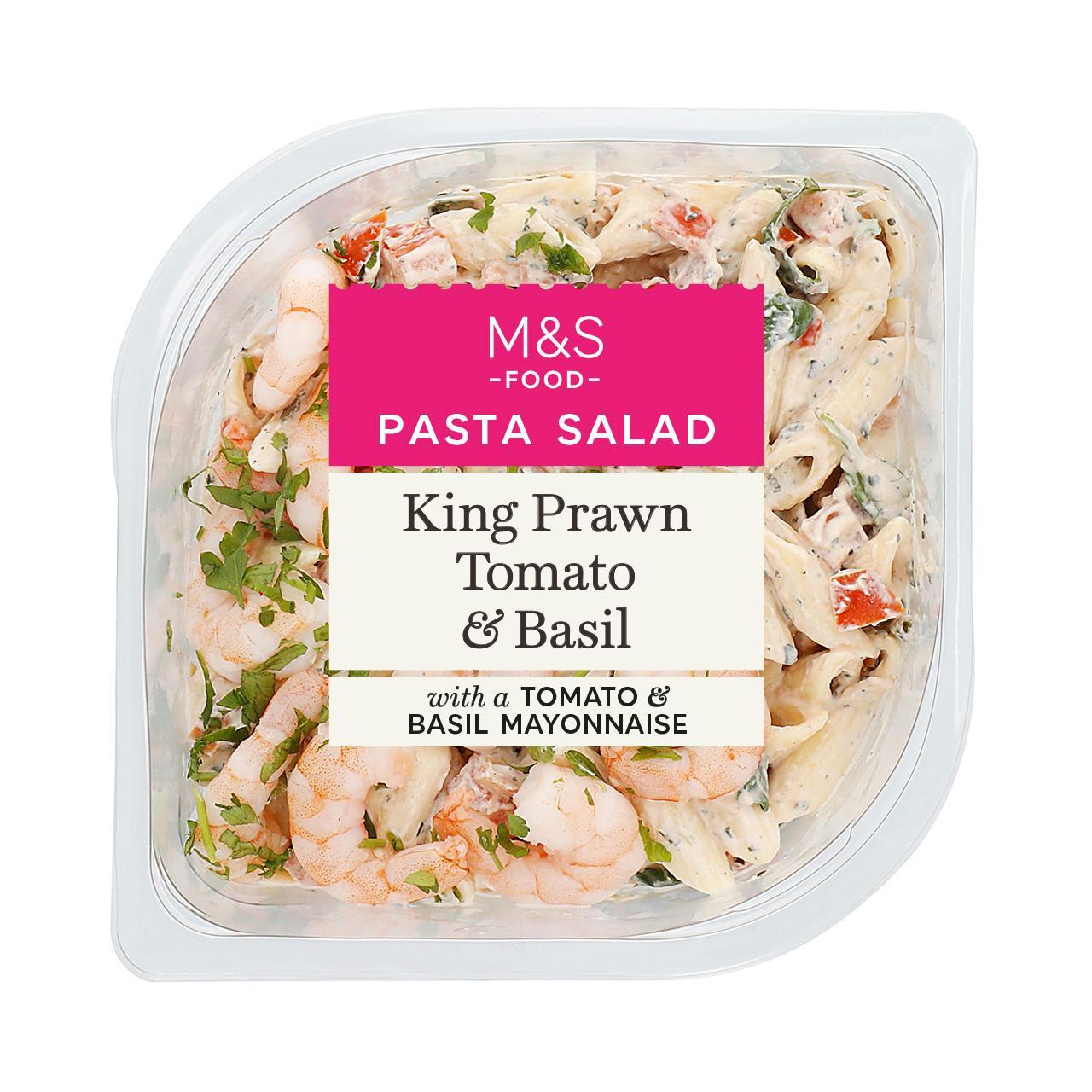 M&S King Prawn Tomato & Basil Pasta Salad