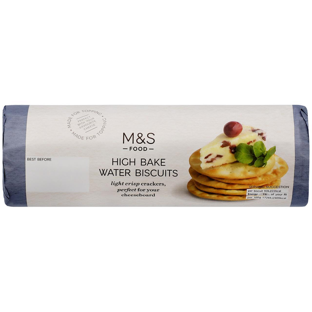 M&S High Bake Water Biscuits