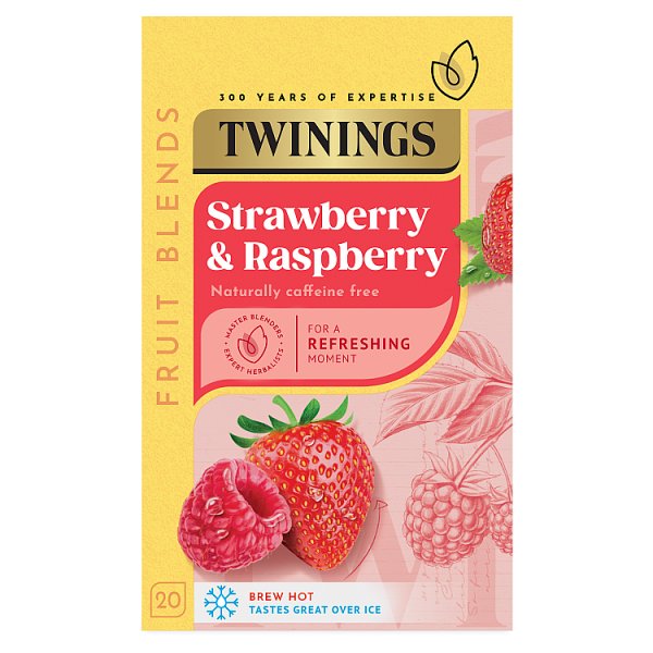 Twinings Strawberry & Raspberry Tea Bags  20s 40g