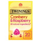 Twinings Cranberry & Raspberry Tea Bags 20s 40g