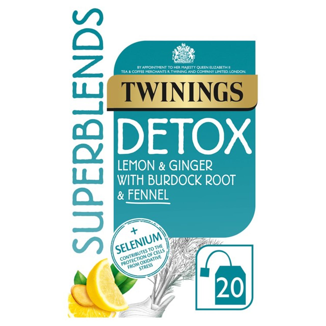 Twinings Superblends Detox with Lemon, Ginger & Fennel