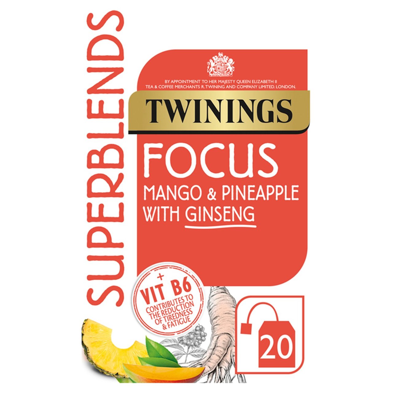 Twinings Superblends Focus with Mango & Pineapple