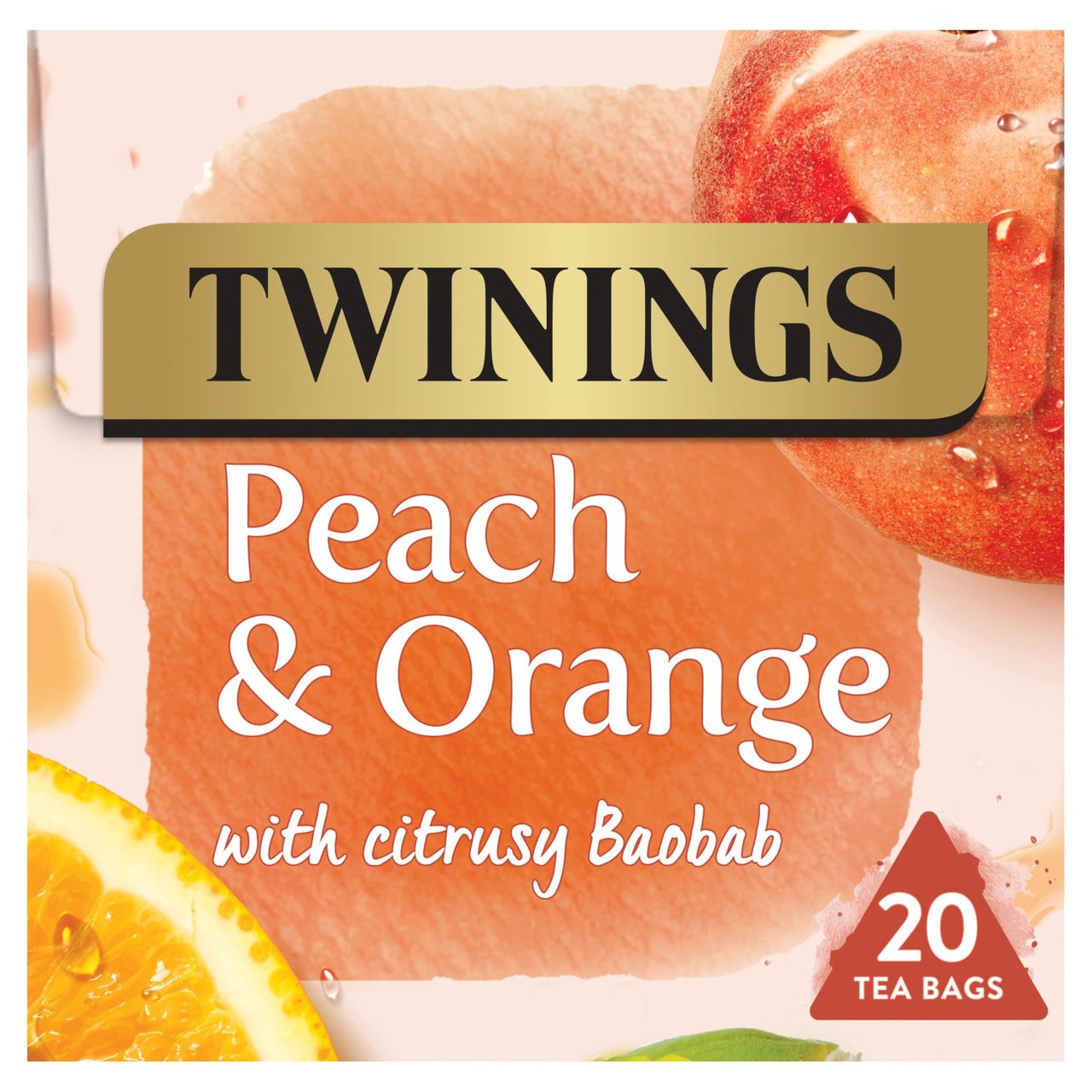 Twinings Peach & Orange 20 Tea Bags 40g