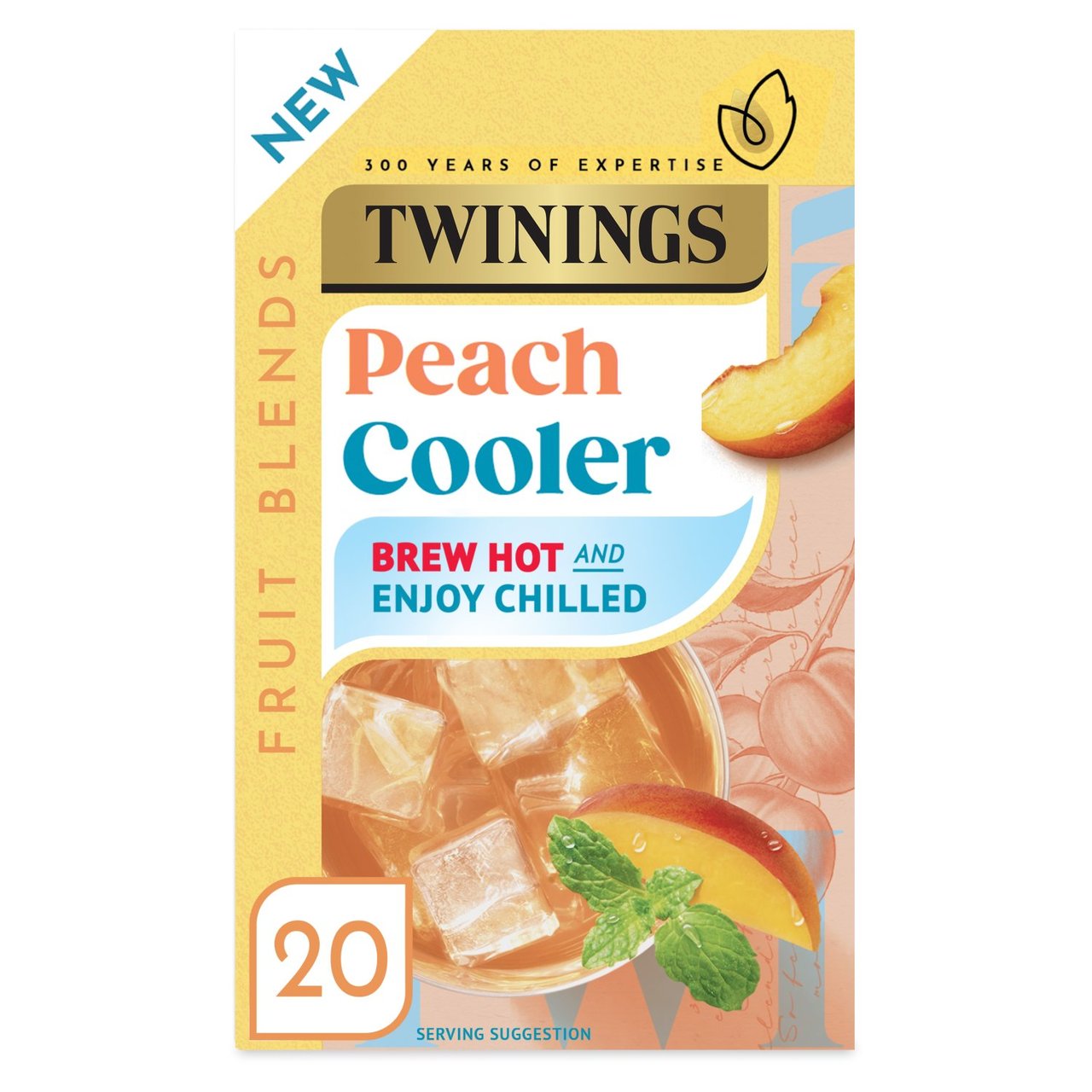 Twinings Peach Cooler Tea Bags x20 30g