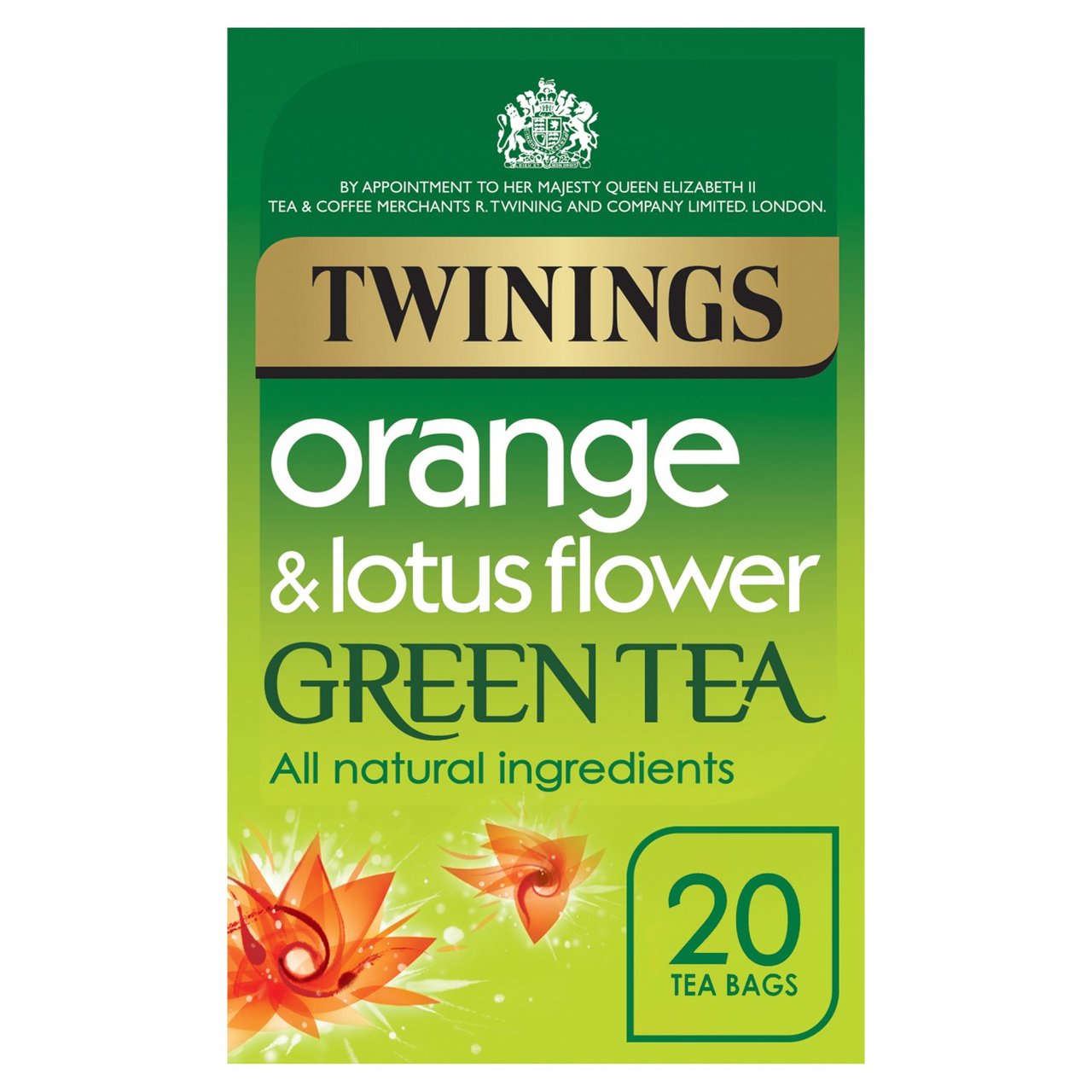 Twinings Orange & Lotus Flower Green Tea