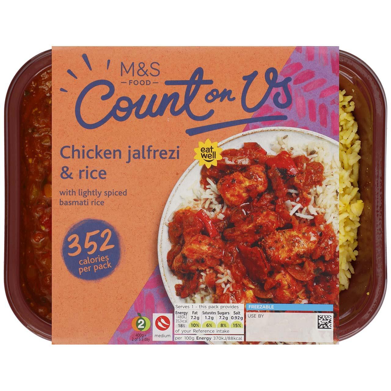 M&S Count On Us Chicken Jalfrezi with Rice