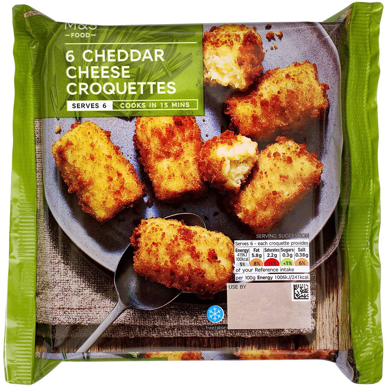 M&S 6 Cheddar Cheese Croquettes